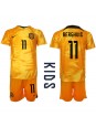Billige Nederland Steven Berghuis #11 Hjemmedraktsett Barn VM 2022 Kortermet (+ Korte bukser)